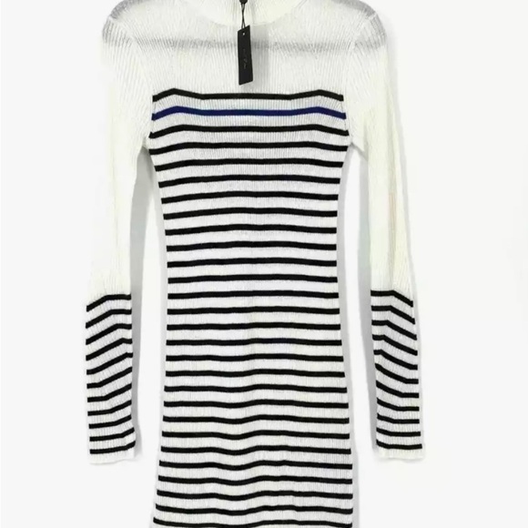 Rag & Bone Dress Kate Striped Turtleneck Sweater Size M - Picture 5 of 9